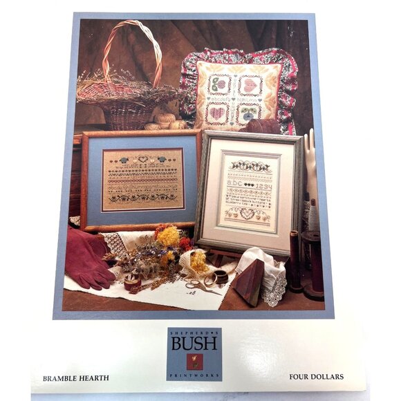 Shepherds Bush Bramble Hearth Cross Stitch Pattern Booklet Sampler - Picture 2 of 4